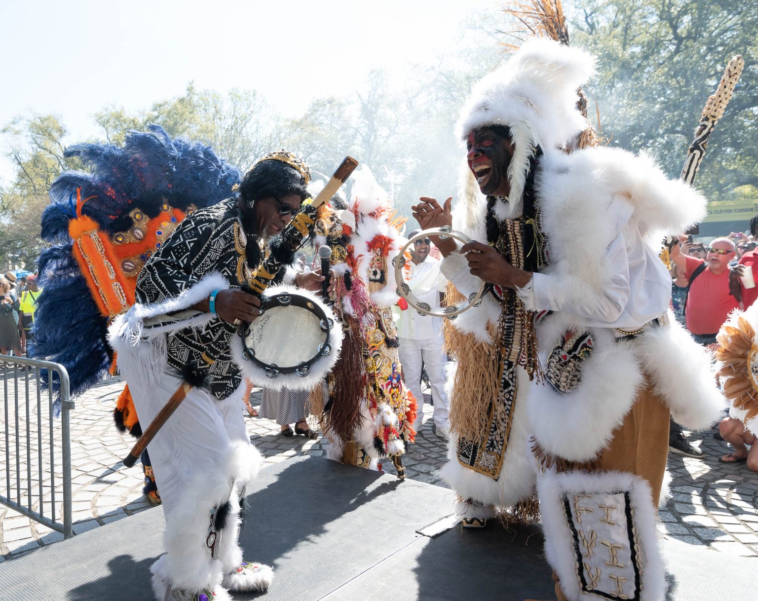 2022 Congo Square Rhythms Festival, Mardi Gras Indian Battle, Music, New Orleans, Ricky Gettridge