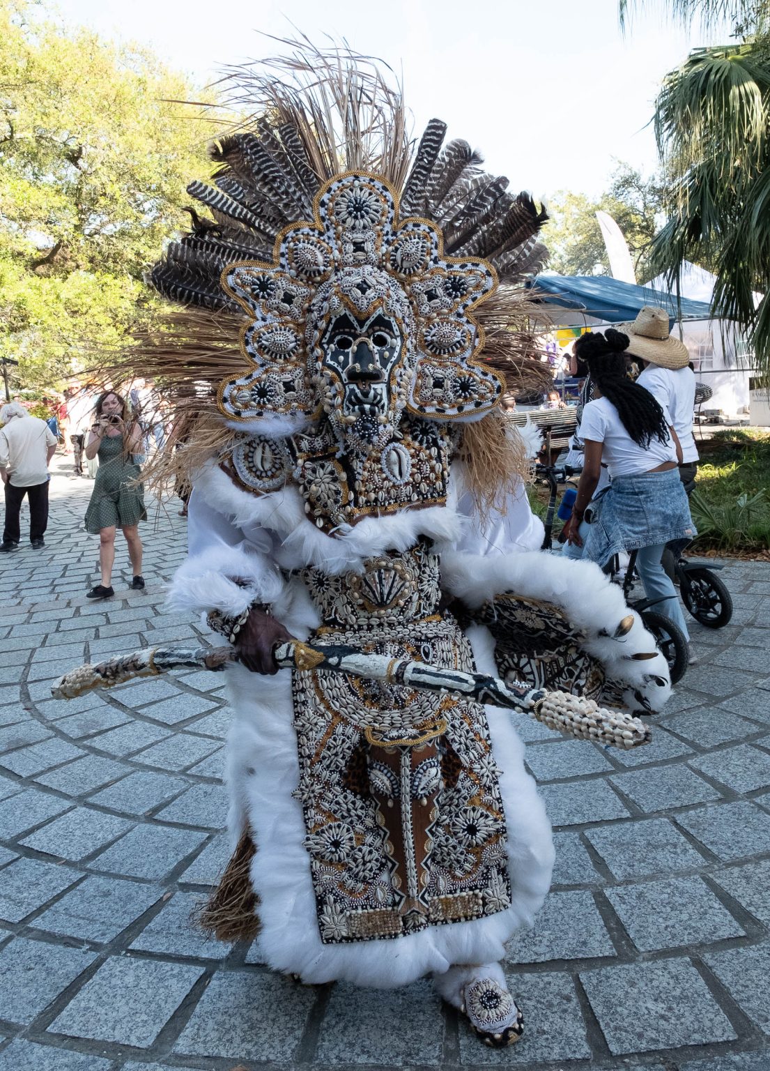 2022 Congo Square Rhythms Festival, Mardi Gras Indian Battle, Music, New Orleans