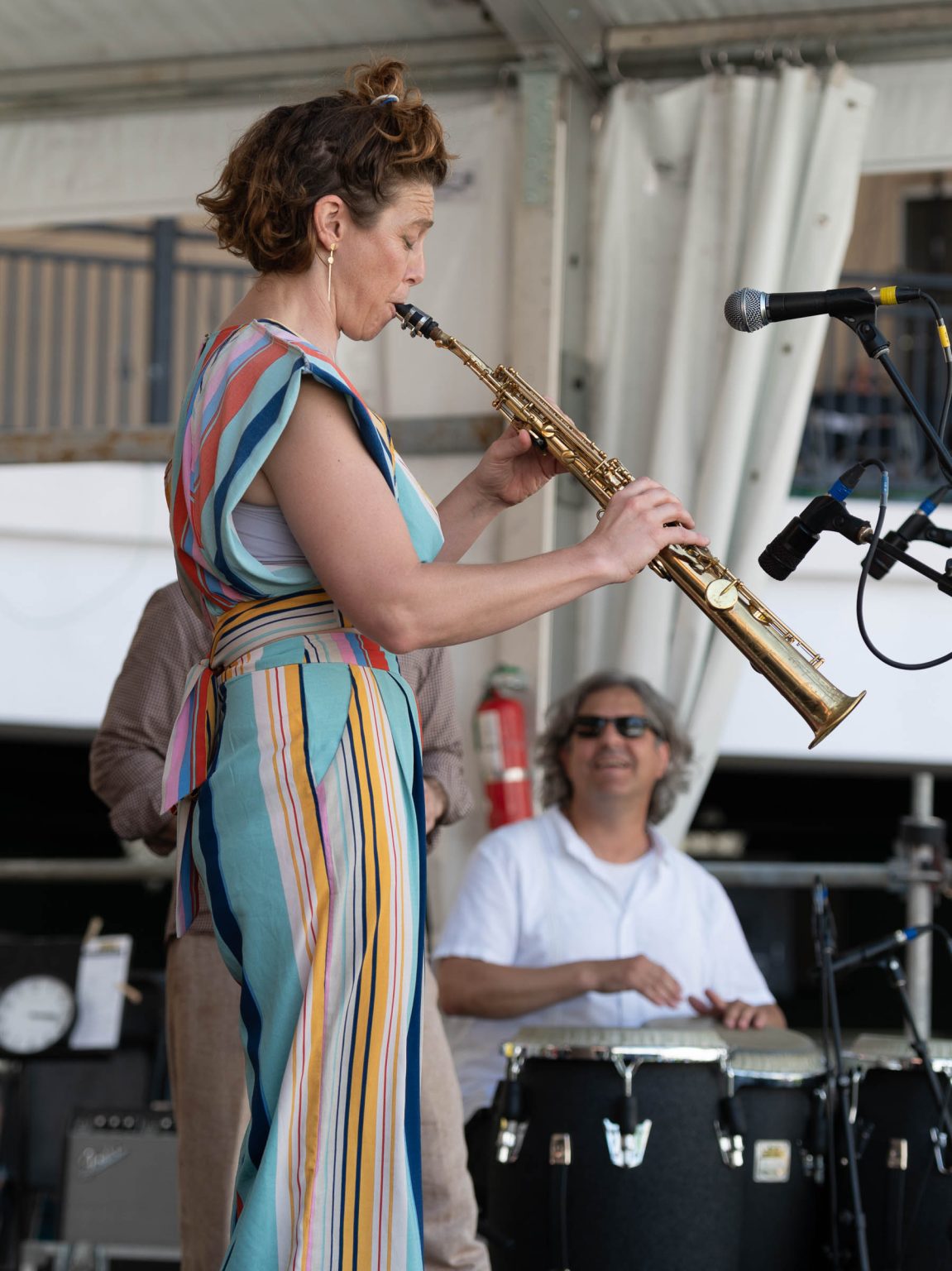2022 New Orleans Jazz and Heritage Festival, Aurora Nealand and Tom McDermott, Jazz Fest