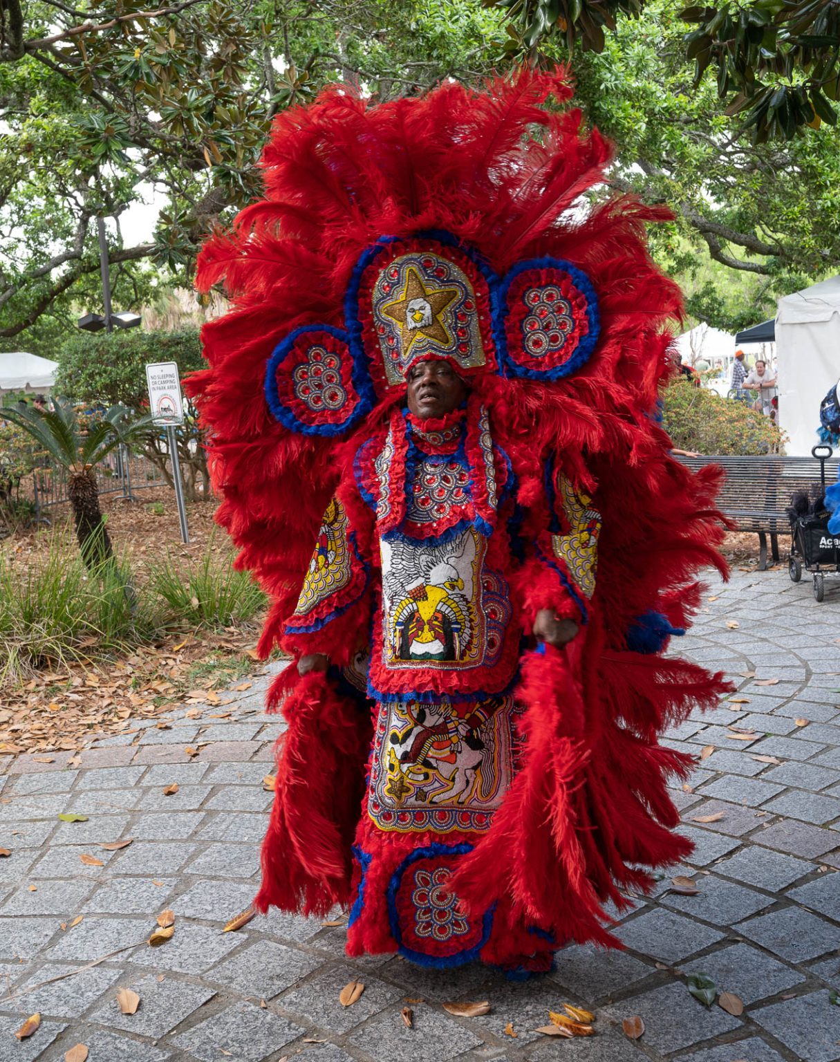 2023 Congo Square Rhythms Festival, Big Chief Howard Miller, Creole Wild West, Mardi Gras Indian Battle, Music